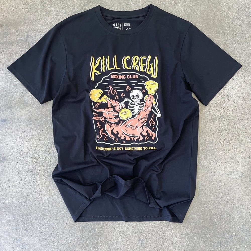 Kill Crew Men's Black Graphic T-Shirt